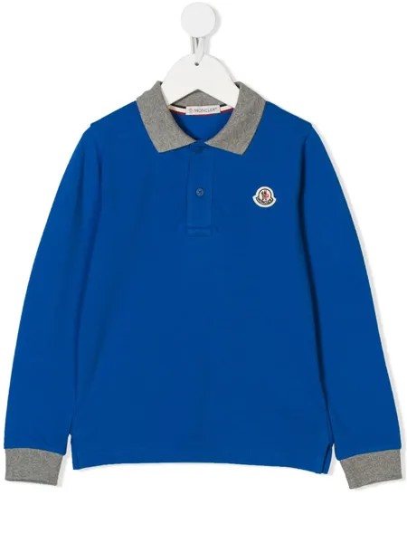 Moncler Enfant logo polo shirt