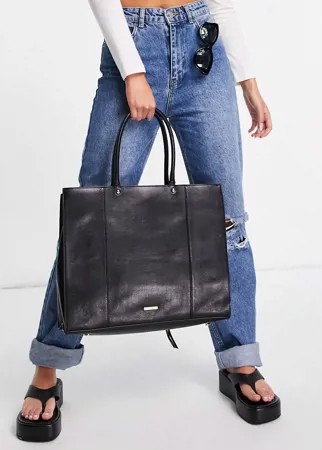 Черная сумка на плечо с отделкой бисером и молнией Rebecca Minkoff-Черный цвет