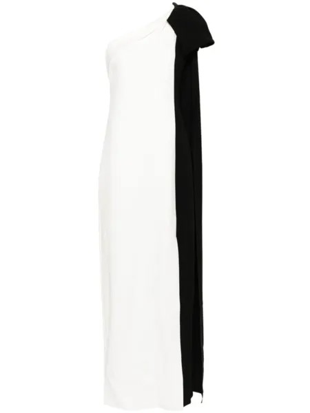 Платье макси асимметричного кроя Roland Mouret, белый