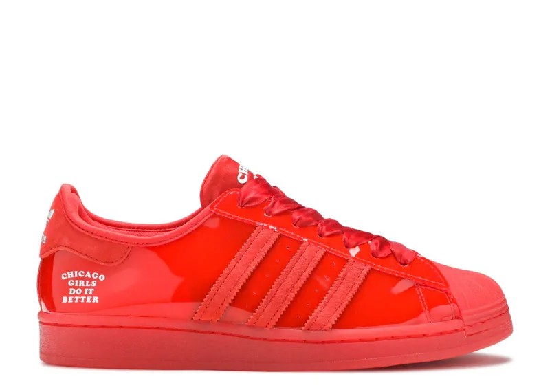Кроссовки adidas Fat Tiger Workshop X Superstar 'Chicago Girls Do It Better', красный