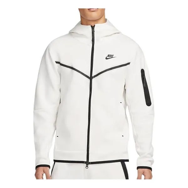Куртка Nike Sportswear Tech Fleece Full-Zip Hoodie 'White', белый