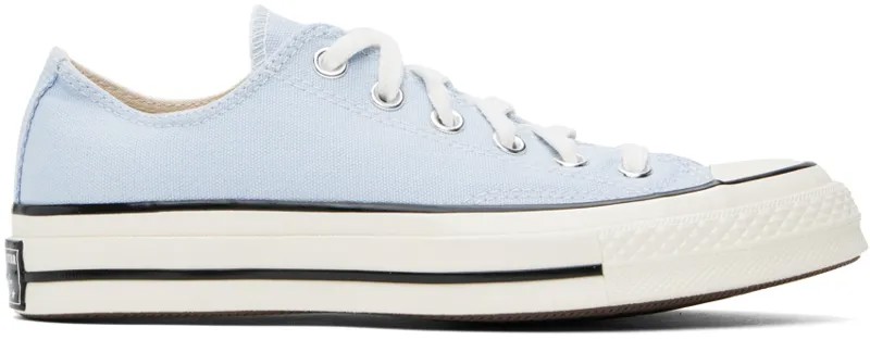 Голубые низкие кеды Chuck 70 Converse