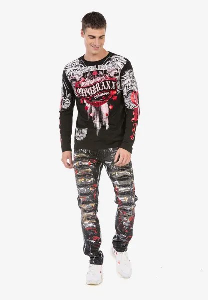 Лонгслив Cipo & Baxx Langarmshirt, черный