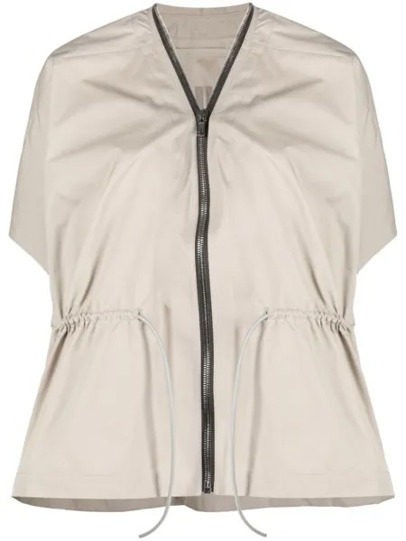 Rick Owens куртка Sail с короткими рукавами, коричневый