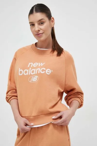 Толстовка New Balance, оранжевый