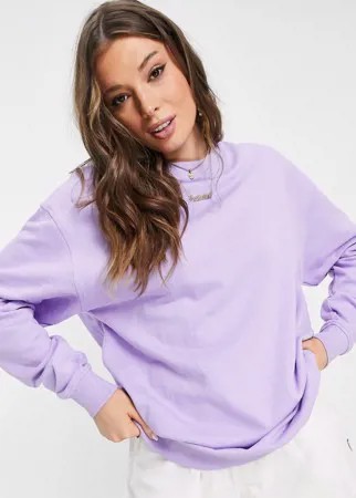 Oversized-свитшот лавандового цвета из органического хлопка ASOS DESIGN-Фиолетовый цвет