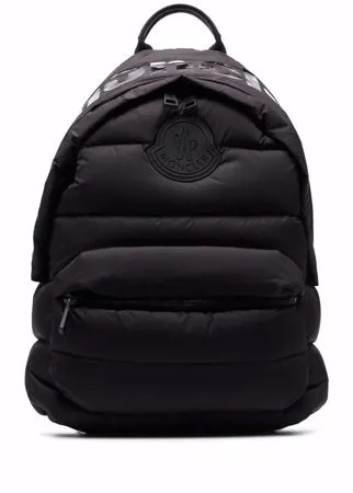 Moncler дутый рюкзак с нашивкой-логотипом