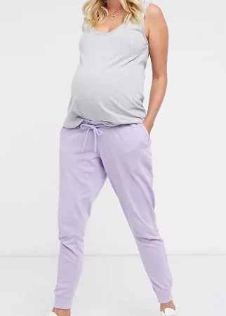 Базовые джоггеры от комплекта лавандового цвета ASOS DESIGN Maternity-Фиолетовый
