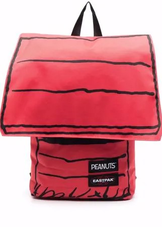 Eastpak полосатый рюкзак с нашивкой-логотипом