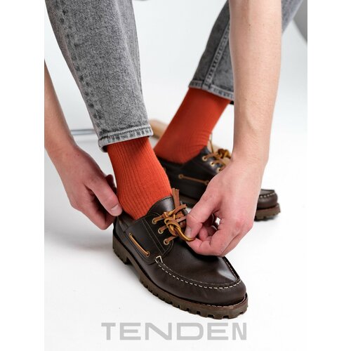 Носки TENDEN, комплект, 2 пары, размер 41-44, оранжевый