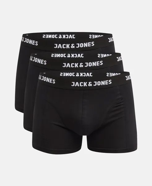 Трусы-боксеры, 3 шт. Jack & Jones, черный