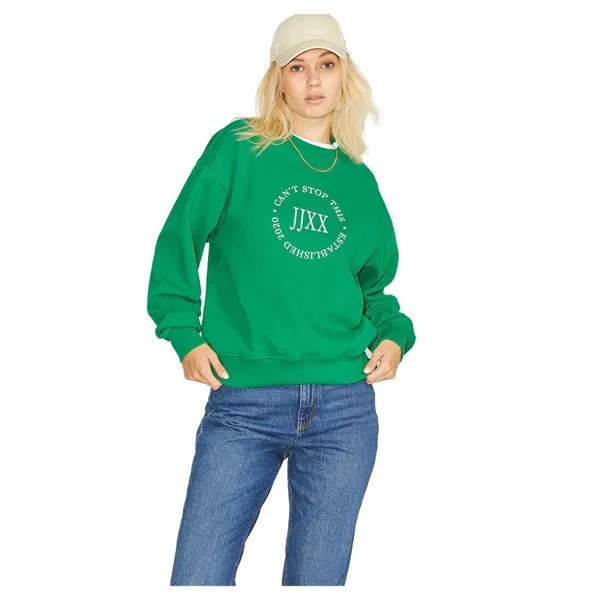 Толстовка Jack & Jones Beatrice Loose Vint, зеленый