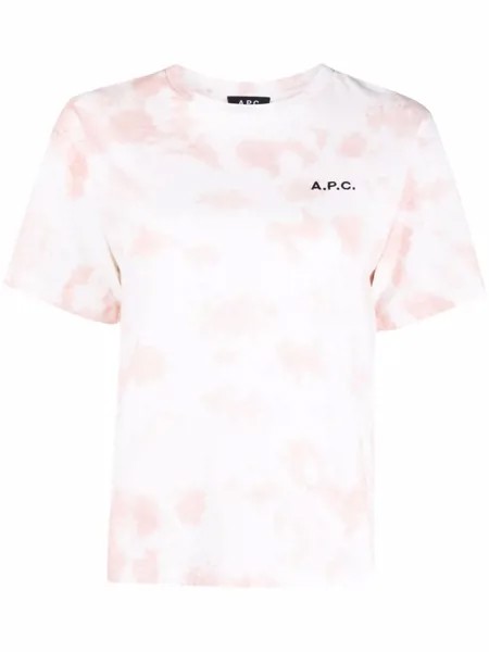 A.P.C. футболка с принтом тай-дай