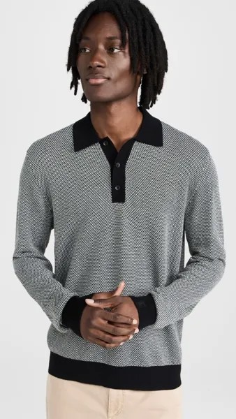 Рубашка поло Rag & Bone Harrow, черный