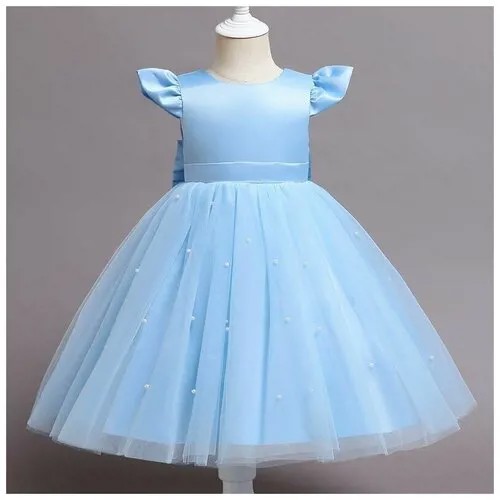Платье, размер 100/110, голубой