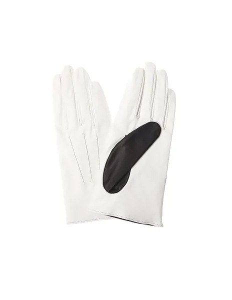 Белые кожаные перчатки