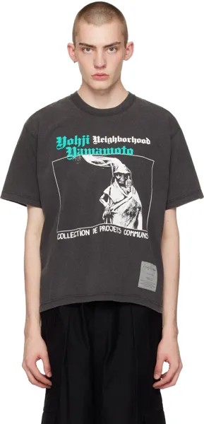 Серая футболка NEIGHBORHOOD Edition Yohji Yamamoto, цвет Grey