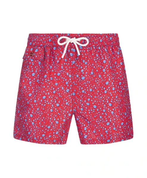 Плавки с рисунком капель воды Kiton, красный