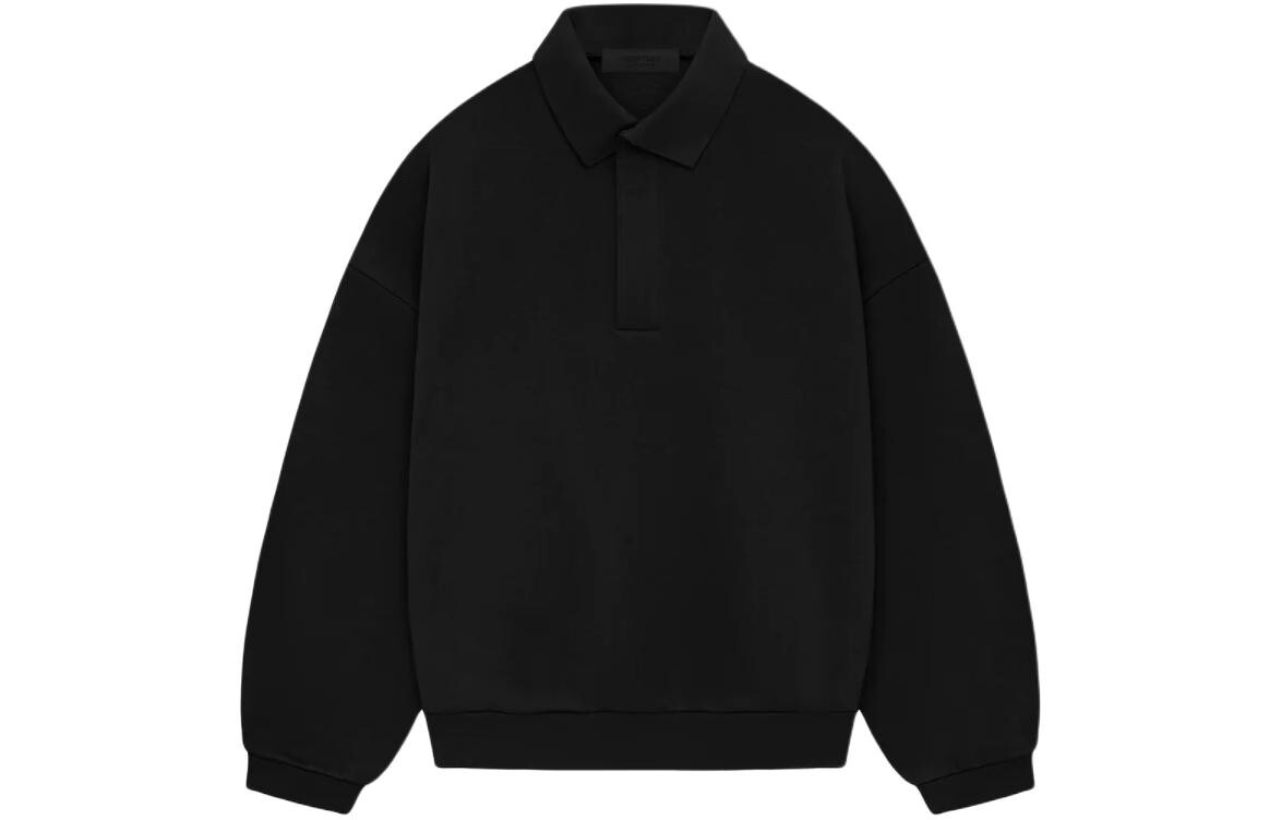 Свитшот-поло с логотипом Fear Of God Essentials, черный