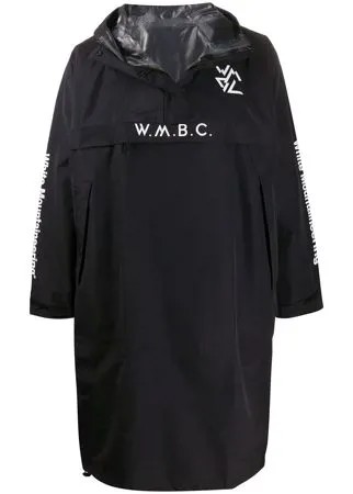 White Mountaineering длинная парка с логотипом