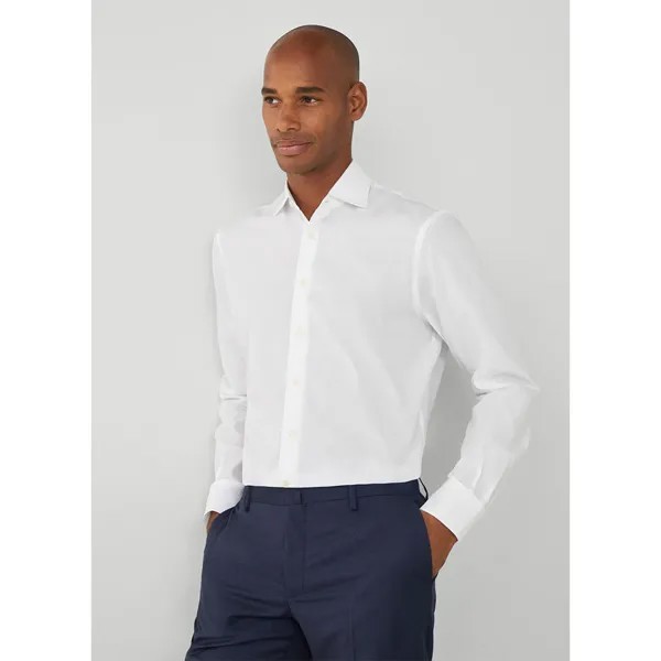 Рубашка с длинным рукавом Hackett Luxe Poplin, белый