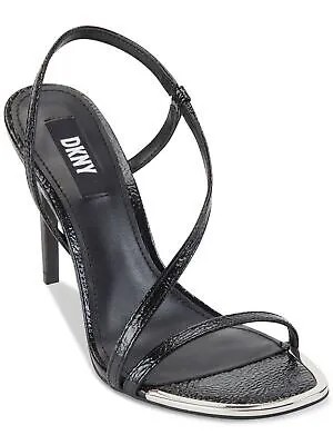 Женские черные босоножки без шнуровки DKNY Danielle с круглым носком на шпильке 10