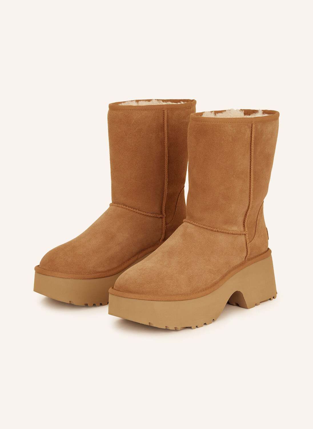 Классические ботинки на платформе Ugg, коричневый
