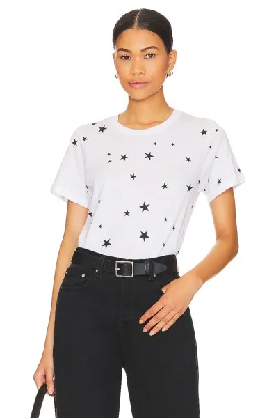 Футболка Michael Lauren Hall Short Sleeve With Stars, цвет White & Black