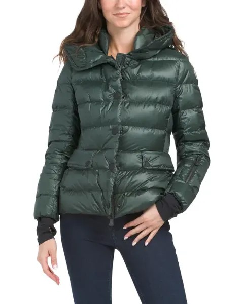 Короткий пуховик Armoniques Moncler Grenoble, темно-зеленый