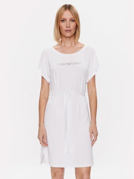 Платье на каждый день, стандартного кроя Emporio Armani, белый