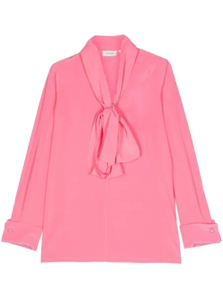 Sportmax шелковая блузка Elleni, розовый