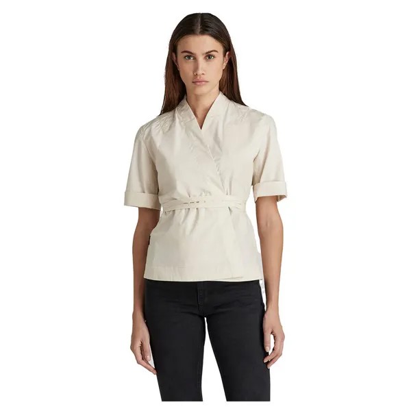 Рубашка с коротким рукавом G-Star Etd Wrap Top, белый