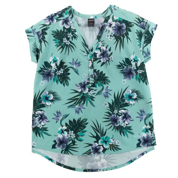 Футболка Jack Wolfskin Victoria Tropical blouse, синий