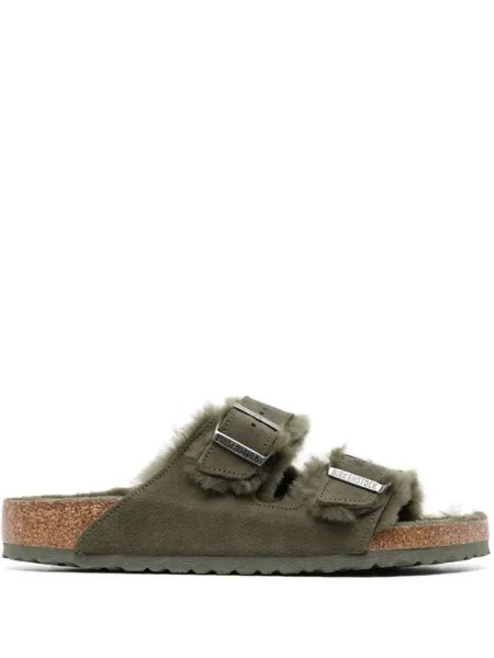 Шлепанцы с ремешками Birkenstock, зеленый