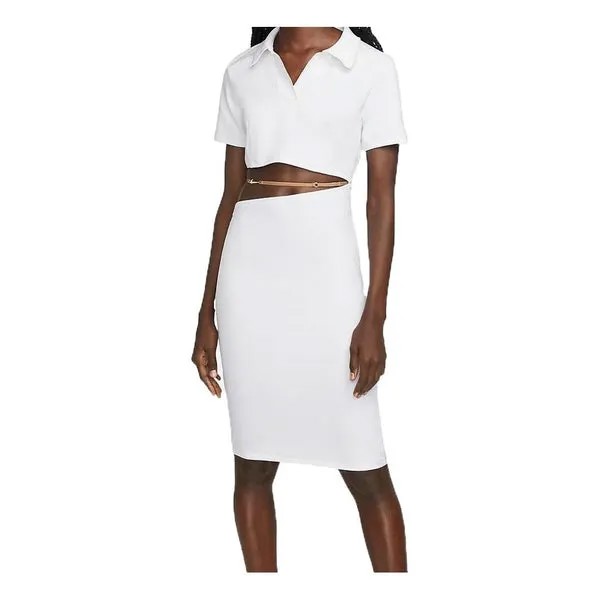 Рубашка поло x jacquemus la robe polo Nike, белый