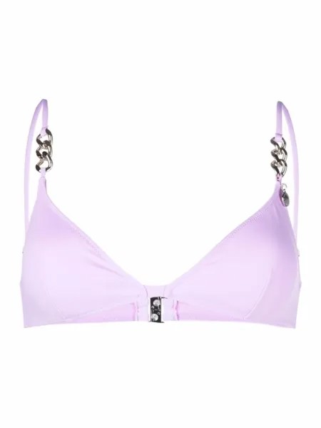 Лиф бикини с треугольными чашками Stella McCartney, розовый
