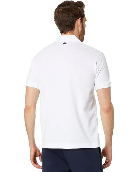Поло Lacoste Netflix Lupin Short Sleeve Classic Fit Polo Shirt, цвет White/Bridgerton