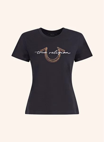 Футболка с несколькими стежками True Religion, черный