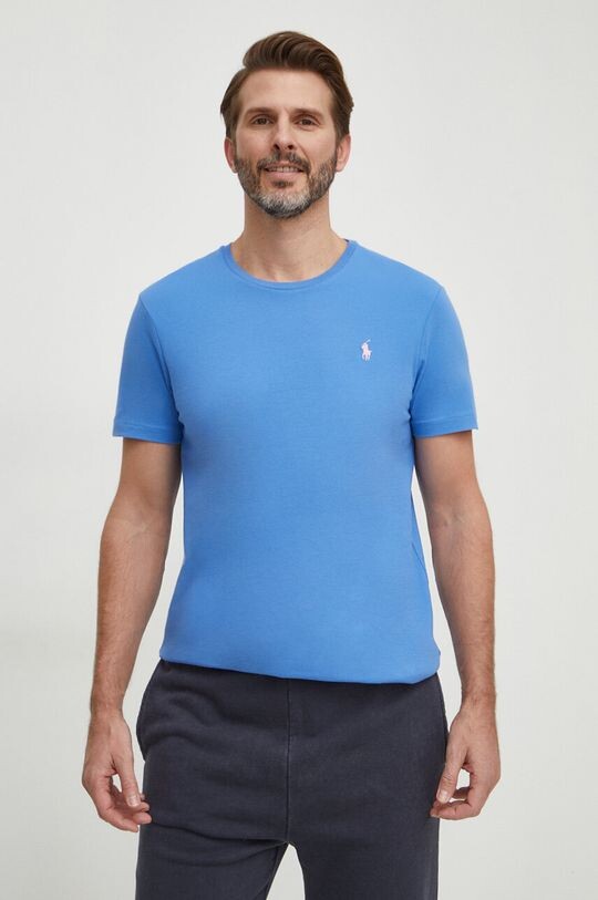 Хлопковая футболка Polo Ralph Lauren, синий