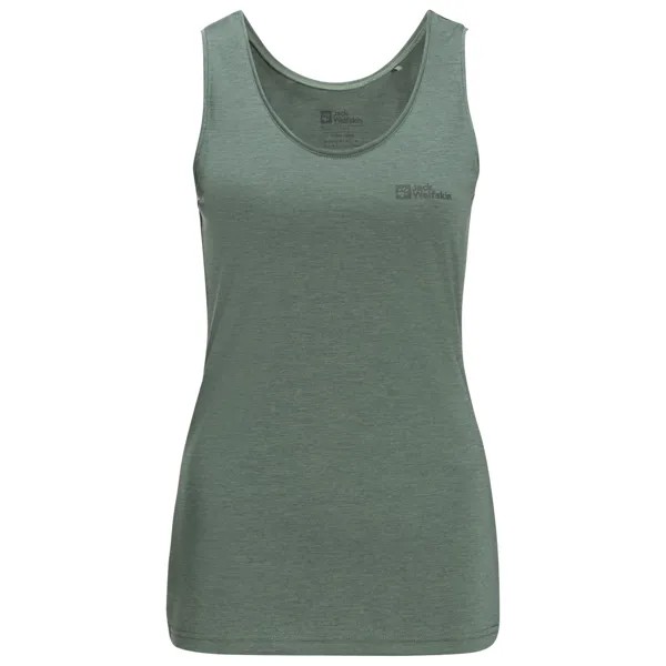 Майка Jack Wolfskin Women's Crosstrail Tank, цвет Hedge Green