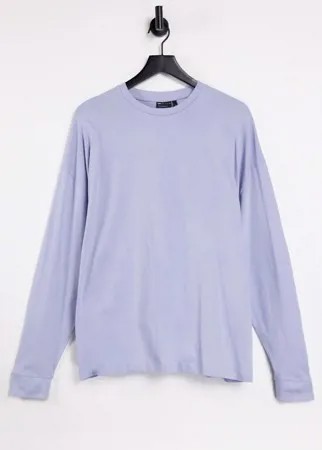 Голубой oversized-лонгслив ASOS DESIGN