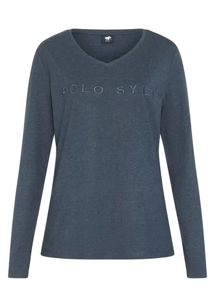 Футболка с дизайном этикетки Polo Sylt, синий