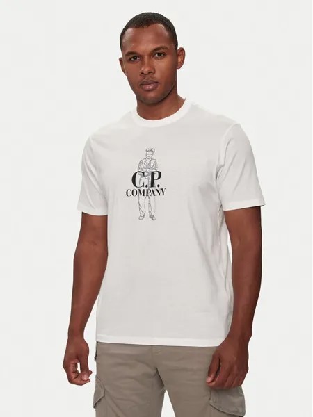 Футболка стандартного кроя C.P. Company, белый