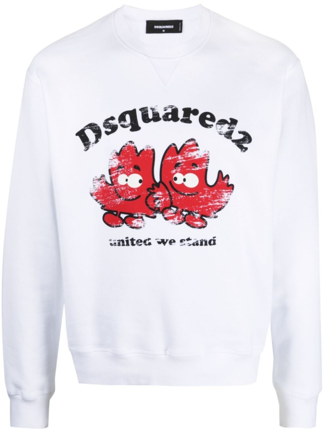 Dsquared2 толстовка с графичным принтом, белый