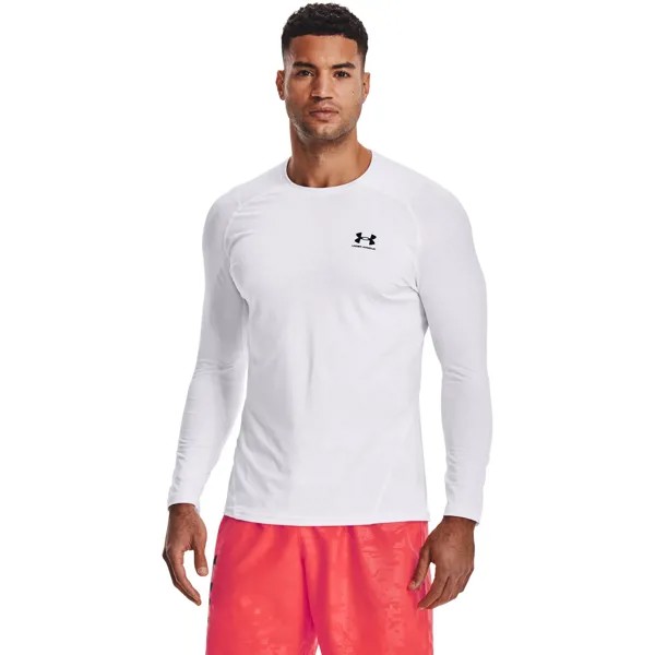 Лонгслив мужской Under Armour HG Fitted LS Tee белый MD