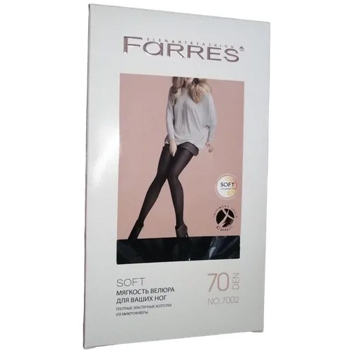 Колготки Farres Soft, 70 den, размер 3, черный