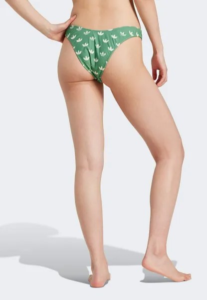 Плавки бикини MONOGRAM BOTTOMS adidas, зеленый