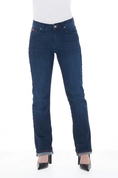 Прямые джинсы с потертым эффектом Lee Cooper, синий
