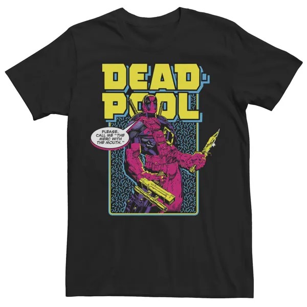 Мужская футболка Marvel Deadpool 30th Call Me The Merc с ртом