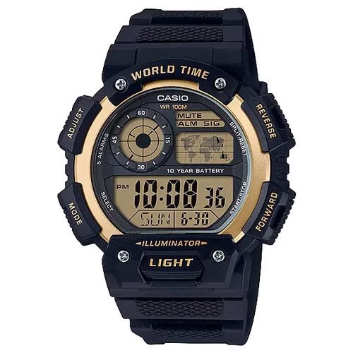 Наручные часы CASIO Collection AE-1400WH-9A, золотой, черный